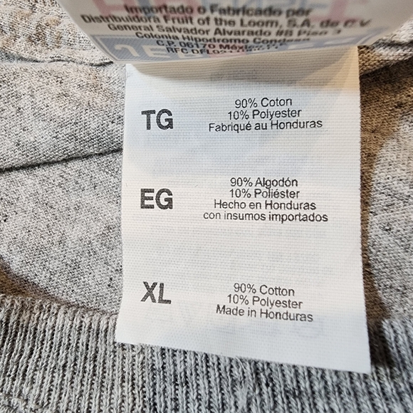 Jerzees Gray Short Sleeve Crewneck T-Shirt Mens Size XL - Picture 6 of 6